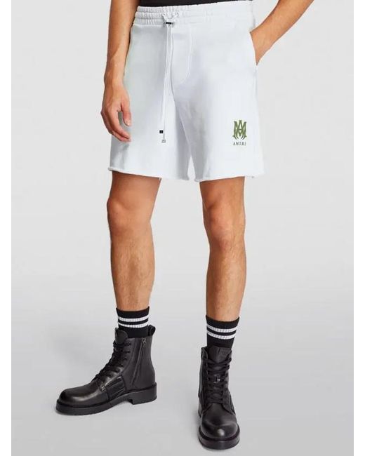Amiri White Ma Logo Sweatshorts for men