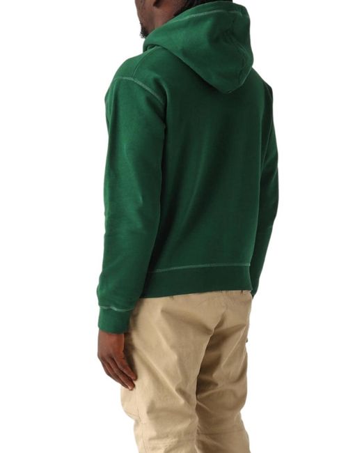 DSquared² Green Milano Logo Hoodie for men