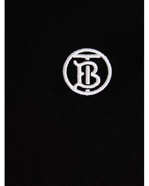 Burberry Black Parker Tb Circle Logo T-Shirt for men