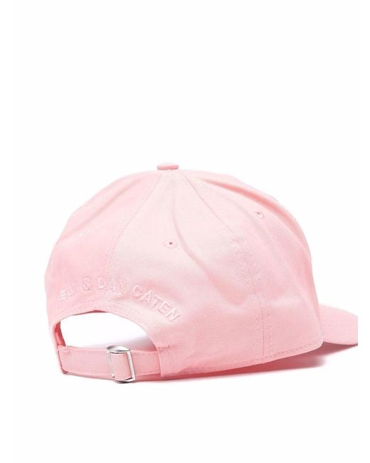 DSquared² Pink Dsq-red2 Logo Cap for men