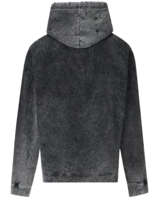 DSquared² Gray Milano Logo Faded Hoodie for men