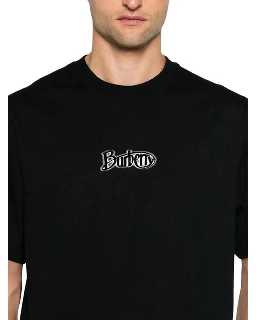 Burberry Black Signature Logo T-Shirt for men
