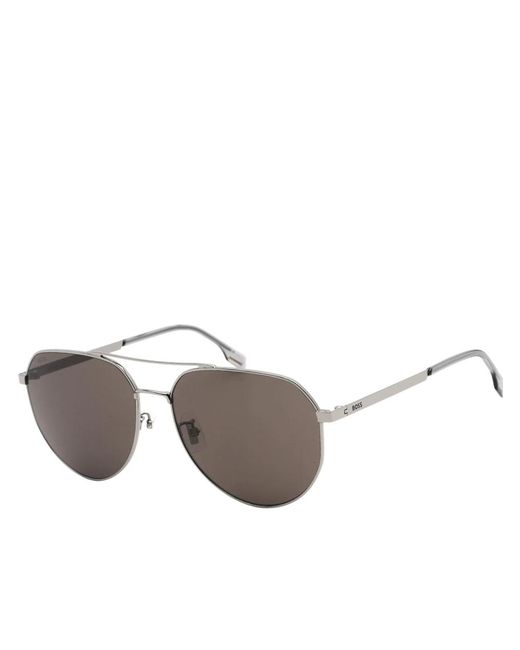 Boss Gray Ruthenium Frame Lens Sunglasses for men
