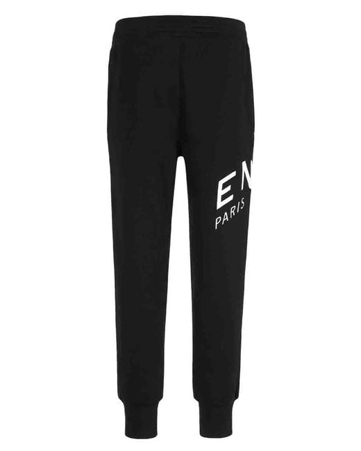 Givenchy Black Refracted Embroidered Logo Joggers for men