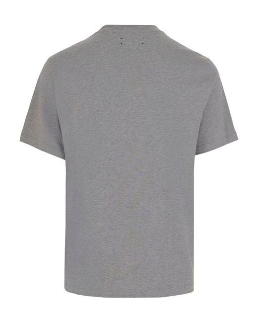 Amiri Gray Logo Print T-Shirt for men