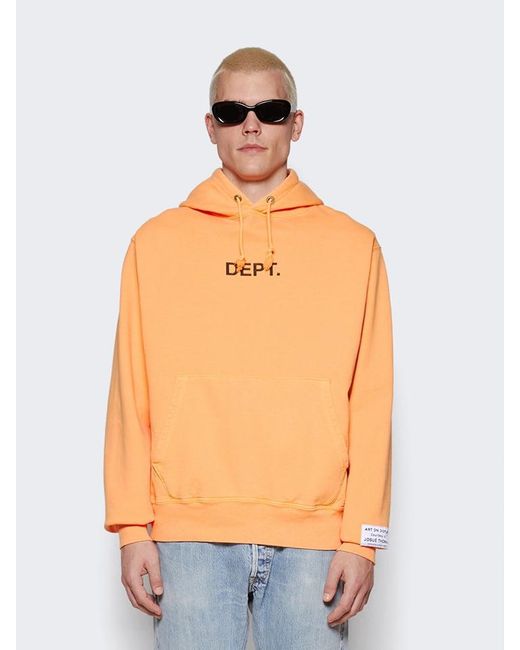 GALLERY DEPT. Orange Logo Hoodie for men