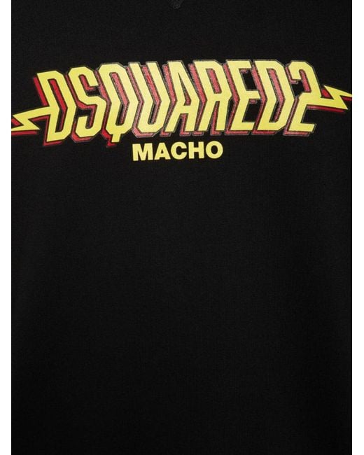 DSquared² Black Dsquared Macho Logo Sweatshirt for men