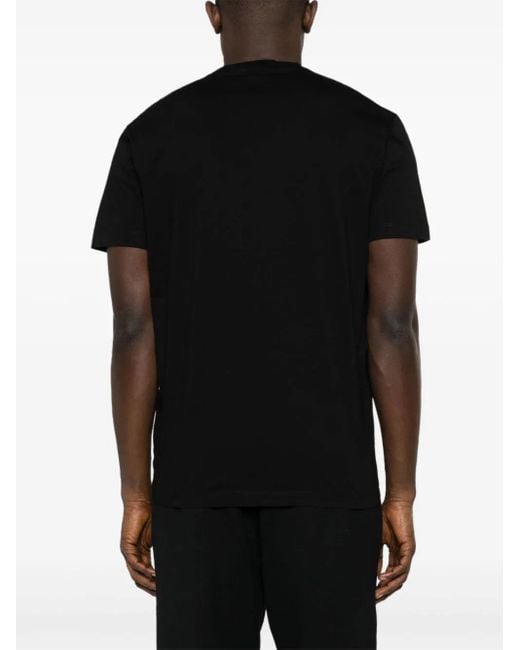 DSquared² Black Icon Blur Cool Logo Cotton T-Shirt for men