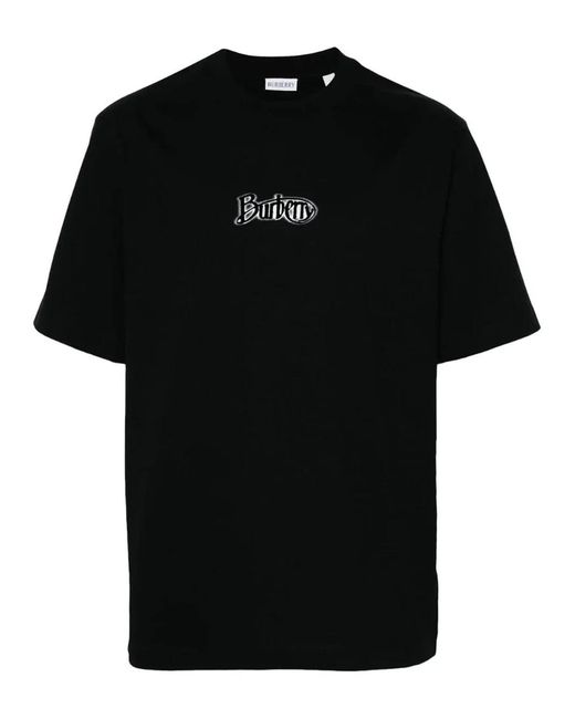 Burberry Black Signature Logo T-Shirt for men