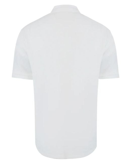 Lyle & Scott White Lyle Scott Flatback Pique Polo Shirt for men