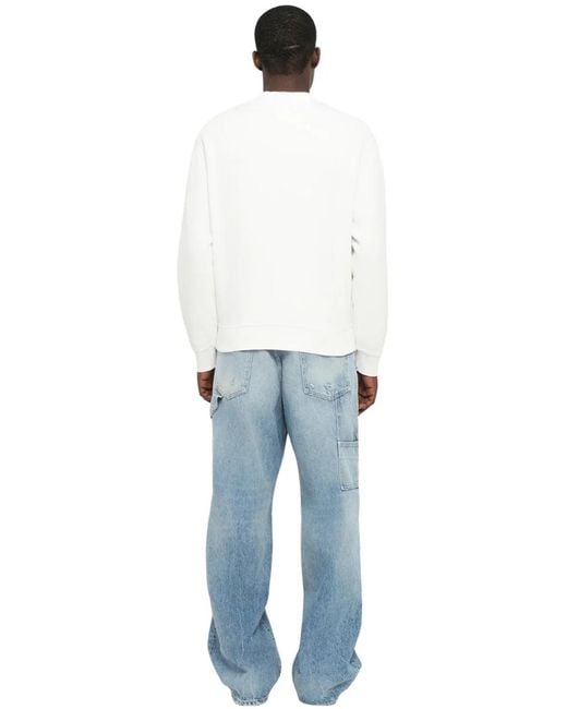 DSquared² White Milano Logo Sweatshirt for men