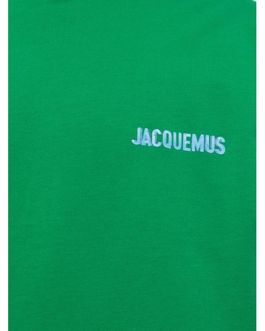 Jacquemus Green Le T-Shirt Gelo Print Ice Long Sleeved T-Shirt for men