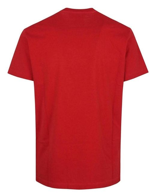 DSquared² Red Canadian Lifestyle Bear Designer T-Shirt for men