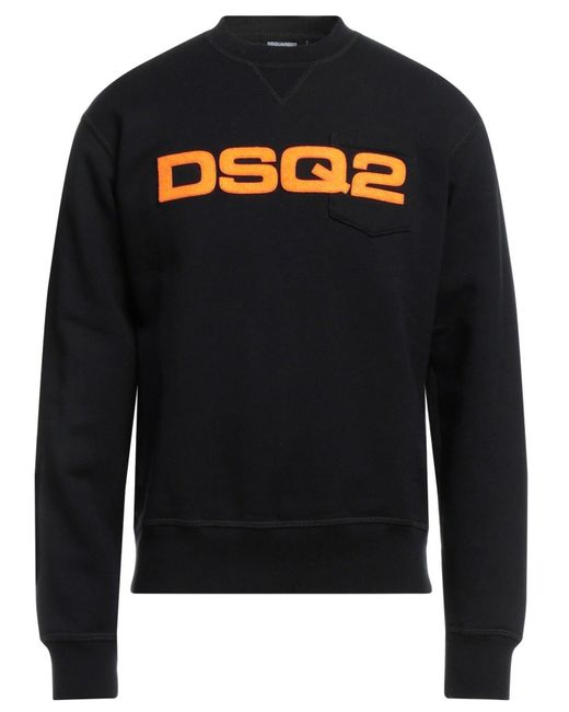 DSquared² Black Dsq2 Patch Sweatshirt for men