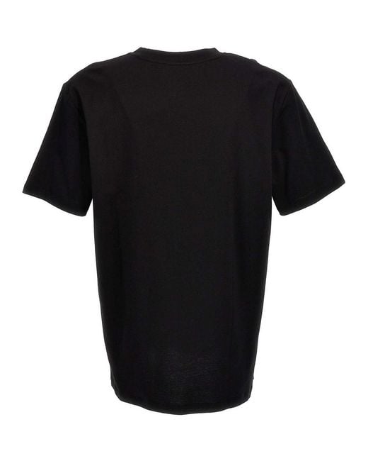 Balmain Black Logo Patch T-Shirt for men