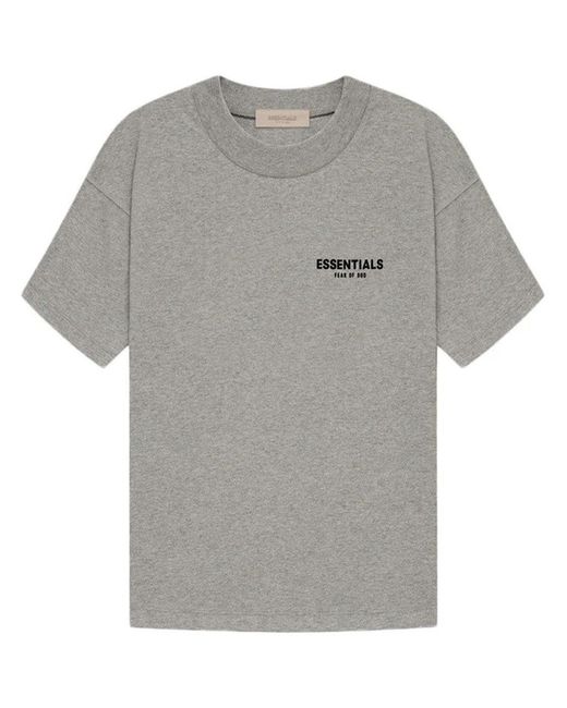 Fear Of God Gray Essentials T-Shirt (Ss22) for men