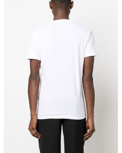 DSquared² White Printed Logo T-shirt for men