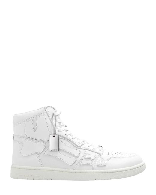 Amiri White Skeleton Top High Top Sneakers for men