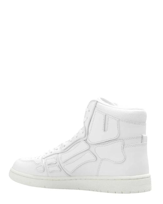 Amiri White Skeleton Top High Top Sneakers for men
