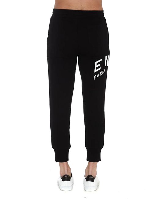 Givenchy Black Refracted Embroidered Logo Joggers for men