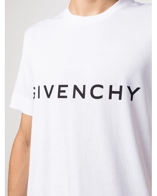 Givenchy White Archetype T-shirt for men
