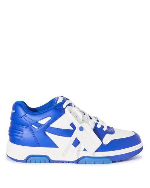 Off-White c/o Virgil Abloh Blue Off- Out Of Office Calf Leather Trainers for men