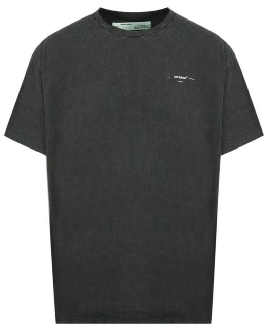 Off-White c/o Virgil Abloh Black Off- 3D Stencil Oversized T-Shirt for men