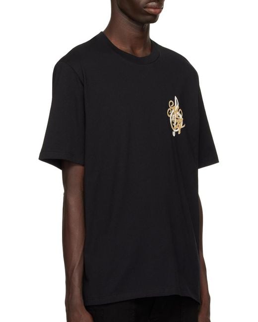 Amiri Black Jazz Band T-Shirt for men