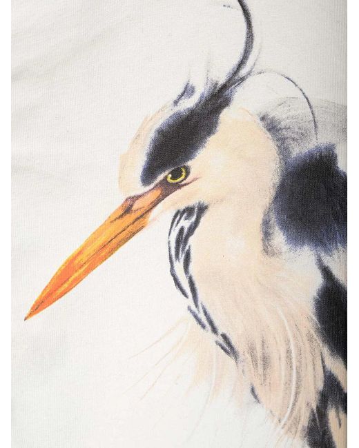Heron Preston Black Bird Painted Print T-Shirt for men