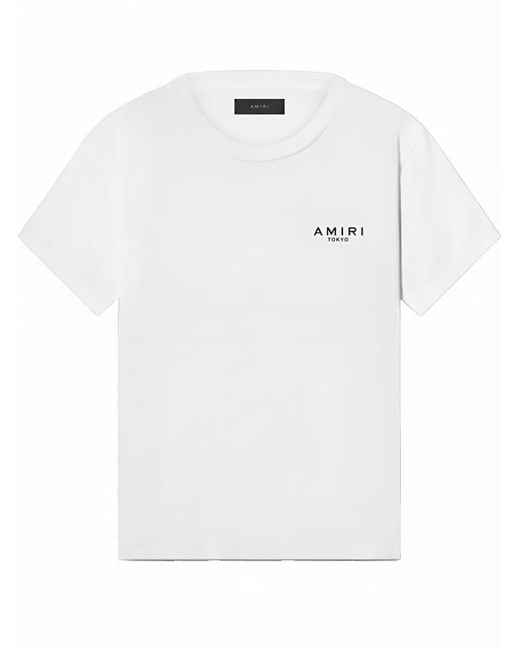 Amiri Tokyo Stacked Bones Printed T-Shirt in White for Men
