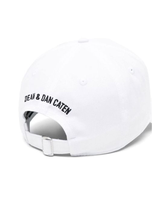 DSquared² White Baseball Cap