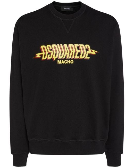 DSquared² Black Dsquared Macho Logo Sweatshirt for men