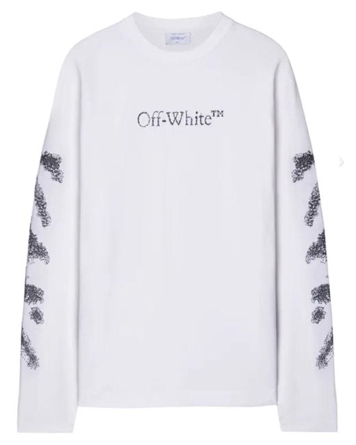 Off-White c/o Virgil Abloh White Diags Bit Book Sweatshirt for men