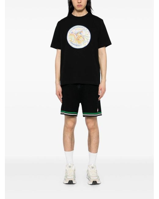 Casablanca Black The Four Elements T-Shirt for men