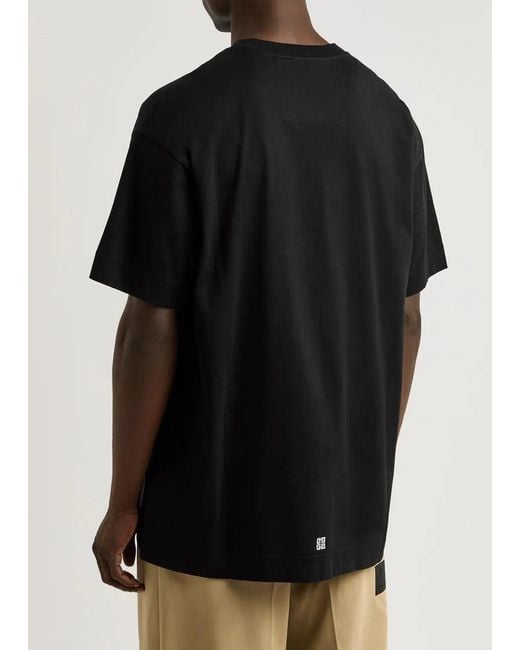 Givenchy Black Crest Logo T-Shirt for men