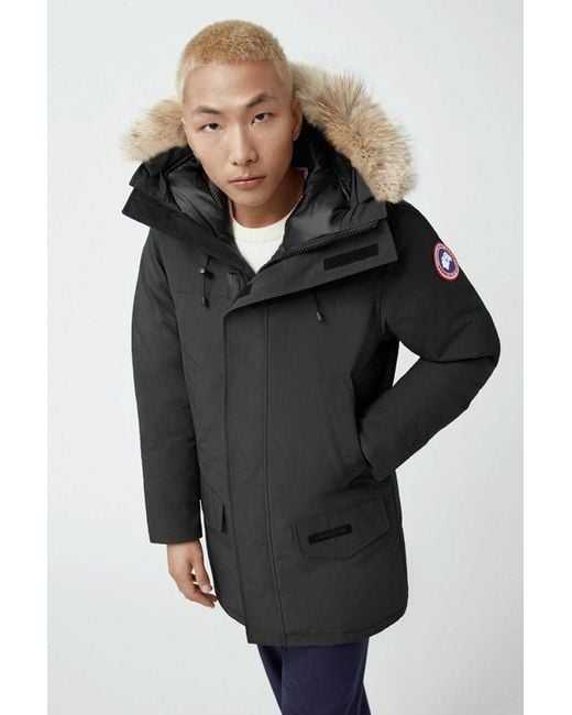 Canada Goose Black Langford Parka Fusion Fit With Fur for men