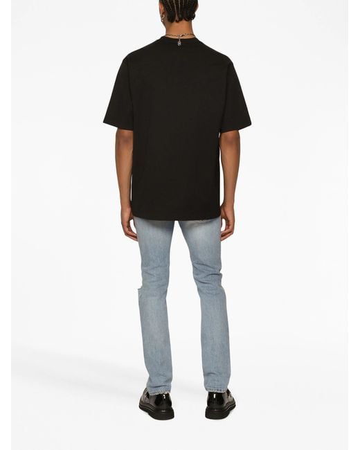 Dolce & Gabbana Black Oversized T-Shirt for men