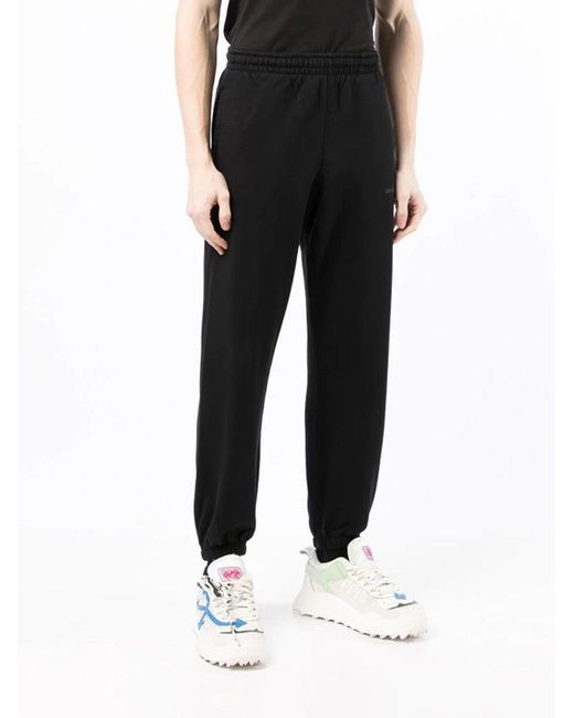 Off-White c/o Virgil Abloh Black Diagonal Tab Printed Joggers for men