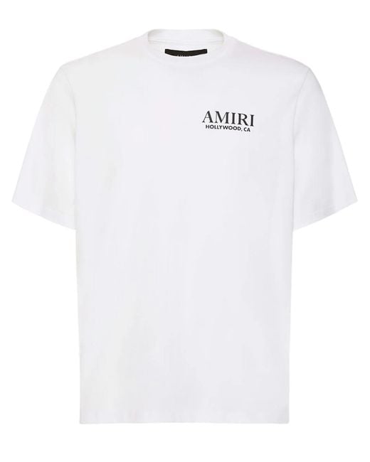 【国内発関税無】Amiri アミリ BONES STACKED ロゴＴシャツ AMIRI Bones Stacked Cotton T-shirt | Black | FARFETCH