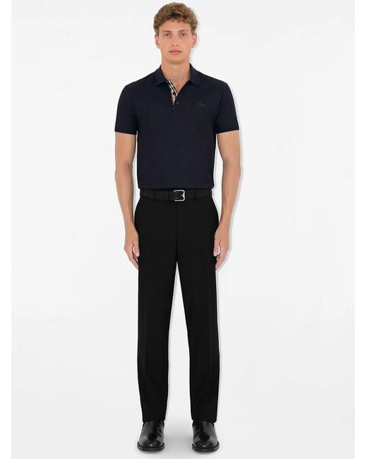 Burberry Black Eddie Ekd Polo Shirt for men