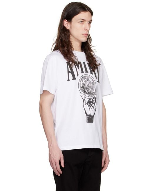 Amiri Crystal Ball Printed T-Shirt in White for Men | Lyst