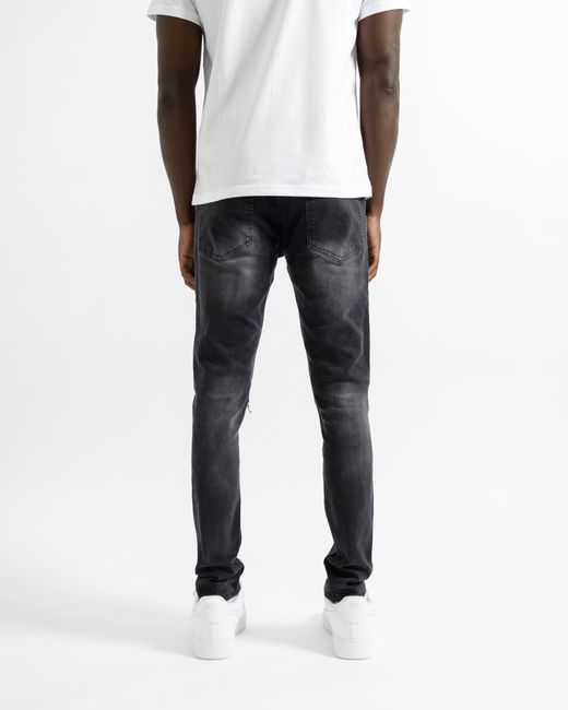 Magrit Gray Rouen Ripped Jeans for men