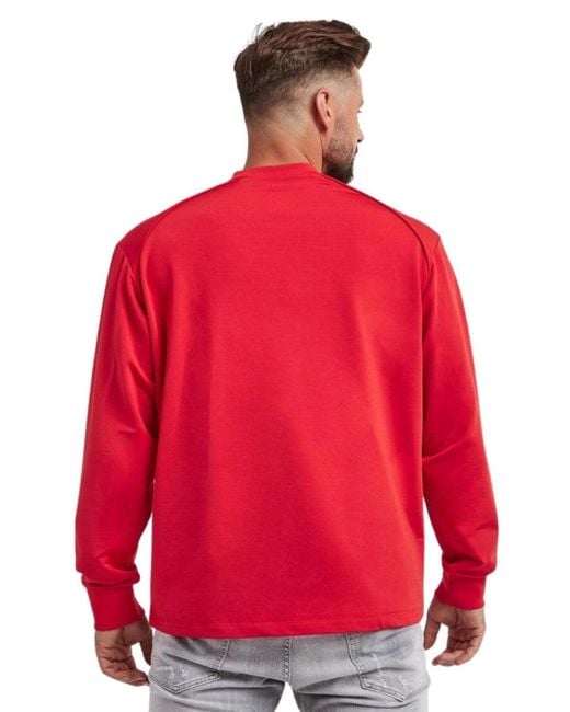 DSquared² Red Small Maple Leaf Logo Sweatshirt for men