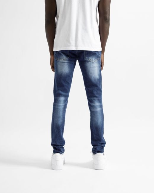 Magrit Blue Montpellier Ripped Jeans for men