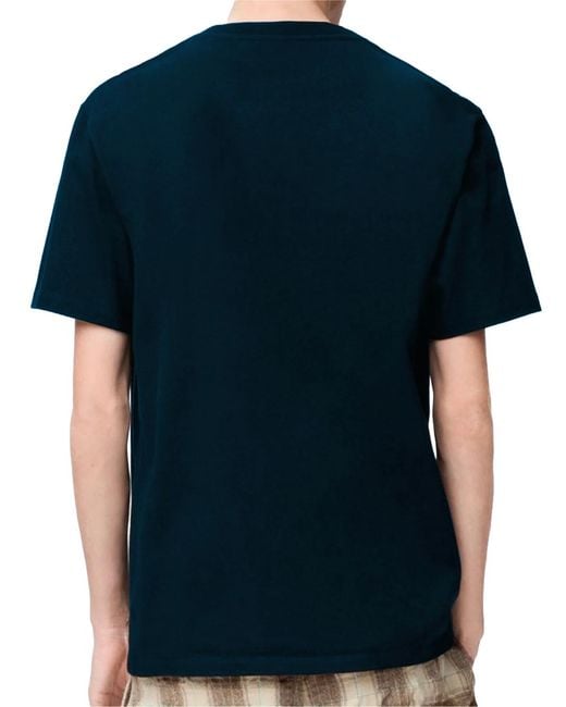 Loewe Blue Pocket Embroidered Logo T-Shirt for men