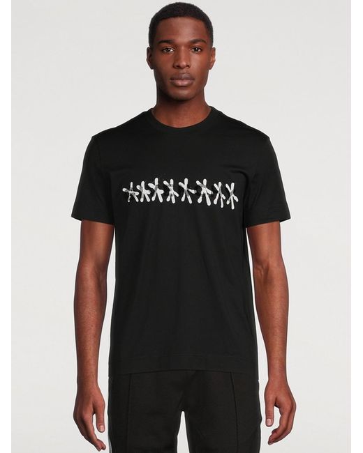 Givenchy Black Tag Effect Slim Fit T-Shirt for men