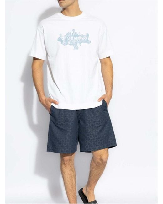 Givenchy White Reverse Hubert Objects Oversized T-Shirt for men