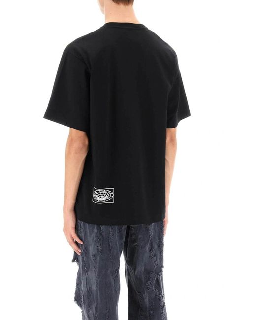 Dolce & Gabbana Black Dg Logo Embroidery And Prints T-Shirt for men