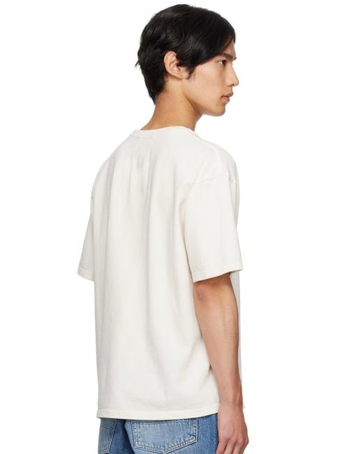 Rhude White Collegiate Crest T-Shirt for men