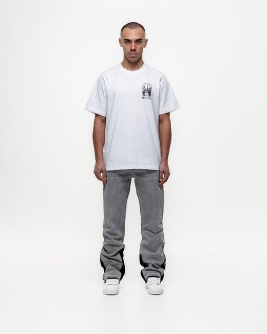 Magrit Gray Pierre Flared Jeans for men
